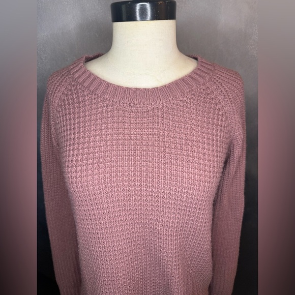 Arizona Jean Co. Mauve Knit Sweater Size Large - Picture 2 of 8